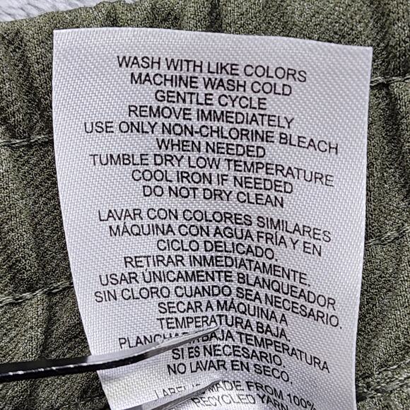 Mondetta Pants Womens XXL Green Pintuck Straight Leg Pull On Pockets Athleisure - Picture 8 of 14